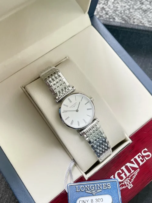 Longines La Grande Classique White Dial Quartz Watch 24mm Slim Case
