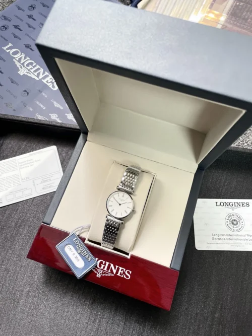 Longines La Grande Classique White Dial Quartz Watch 24mm Slim Case