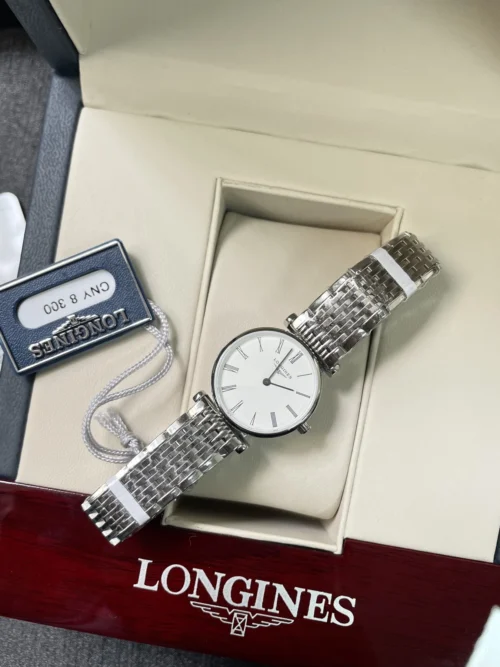 Longines La Grande Classique White Dial Quartz Watch 24mm Slim Case