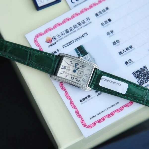 Longines DolceVita Diamond-Set Watch Leather Strap SKU LONGINES0209