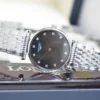 Longines Women's Diamond-Set Quartz Watch 24mm Slim Case