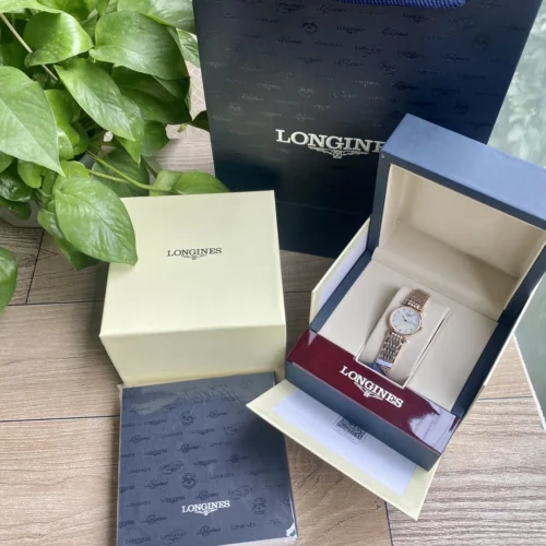 Longines La Grande Classique Women's Diamond-Set Quartz Watch 24mm Slim Case