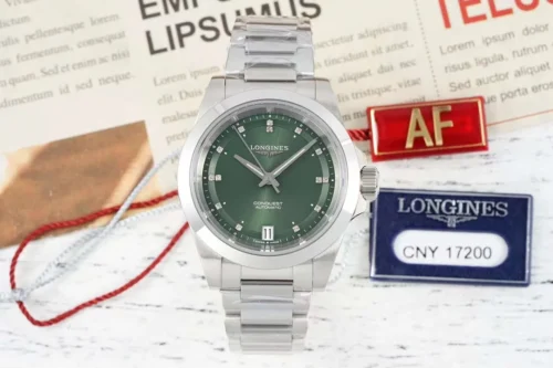 Longines Conquest Luminous Dial Automatic Watch 34mm