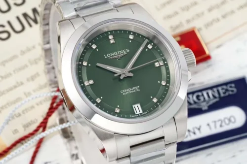 Longines Conquest Luminous Dial Automatic Watch 34mm