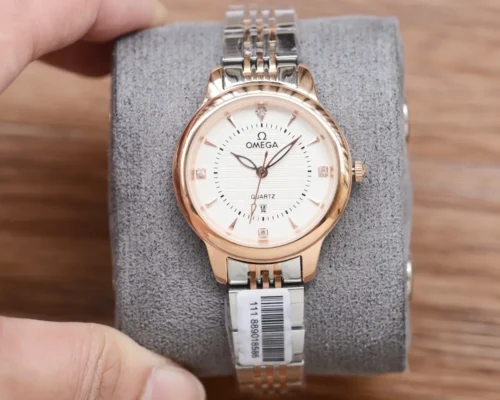 Omega Diamond-Set Quartz Watch 36mm Stainless Steel Bracelet