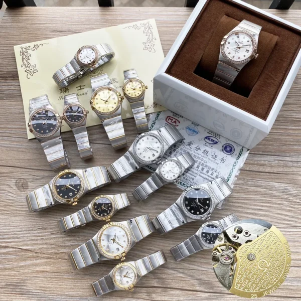 OMEGA0005-01 Omega Constellation Double Eagle Couple Automatic Watch SKU OMEGA0005
