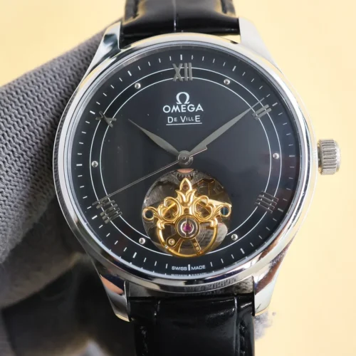 Omega Men's Automatic Watch Leather Strap SKU OMEGA0021
