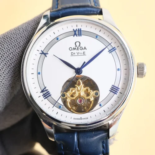 Omega Men's Automatic Watch Leather Strap SKU OMEGA0021
