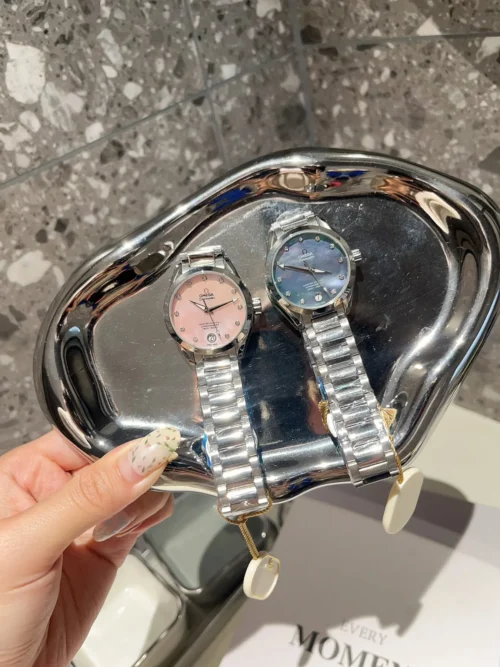 Omega Seamaster Women's Mother-of-Pearl Dial Watch 34mm SKU OMEGA0031