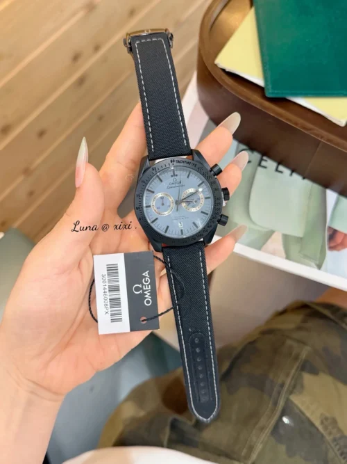 Omega Seamaster Men's Quartz Watch 40mm Leather Strap