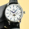 Omega Men's Automatic Watch 40mm Leather Strap