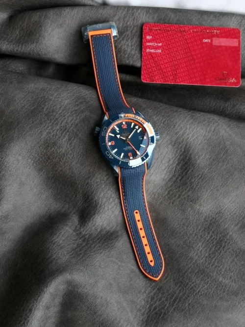 Omega Seamaster Blue Dial Watch Luminous Dial