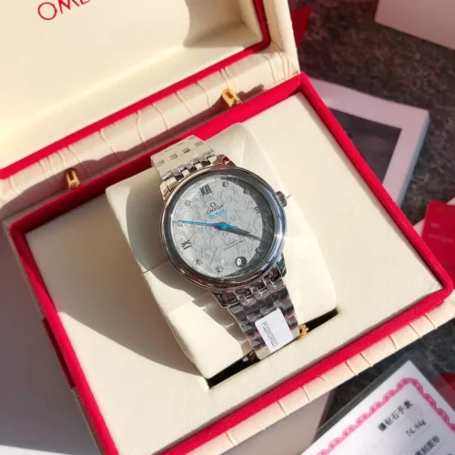 Omega De Ville Roman Numeral Dial Watch Diamond-Set SKU OMEGA0165