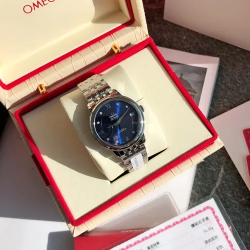 Omega De Ville Blue Dial Watch Diamond-Set SKU OMEGA0170