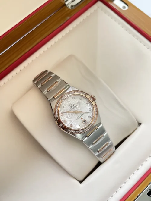 Omega Constellation Mother-of-Pearl Dial Watch 29mm Diamond-Set SKU OMEGA0203