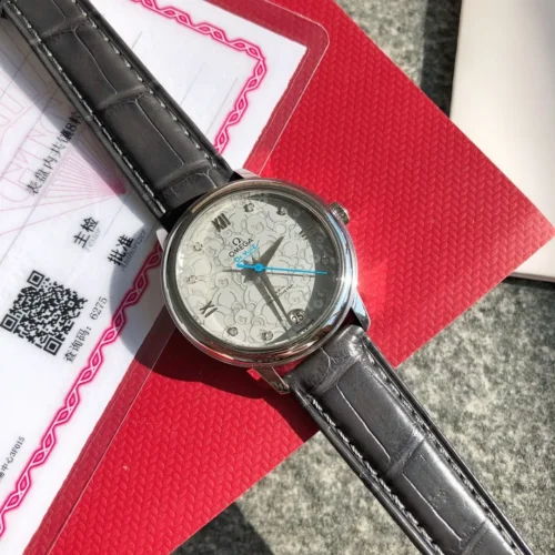 Omega De Ville Watch Leather Strap SKU OMEGA0207