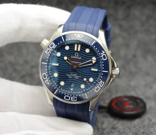 Omega Men's Automatic Watch Rubber Strap
