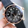 Omega Seamaster Luminous Dial Automatic Watch 42mm Rubber Strap