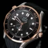 Omega Seamaster Luminous Dial Automatic Watch 42mm Rubber Strap