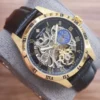 Patek Philippe Men's Automatic Watch Leather Strap SKU PATEK0005