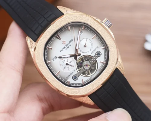 Patek Philippe Men's Automatic Watch Rubber Strap SKU PATEK0006