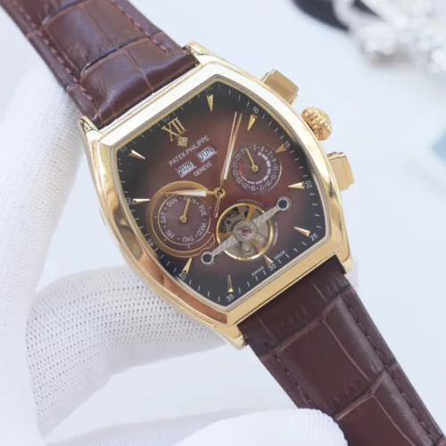 Patek Philippe Men's Automatic Watch 42mm Leather Strap