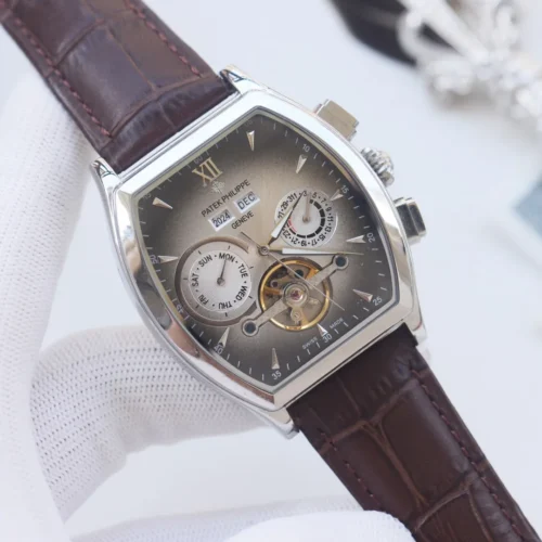 Patek Philippe Men's Automatic Watch 42mm Leather Strap