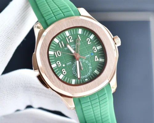 Patek Philippe Aquanaut 5164A GMT Automatic Watch 41mm Rubber Strap