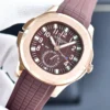 Patek Philippe Aquanaut 5164A GMT Automatic Watch 41mm Rubber Strap