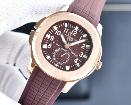 Patek Philippe Aquanaut 5164A GMT Automatic Watch 41mm Rubber Strap