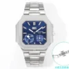 Patek Philippe Cubitus 5822 Blue Dial Watch Stainless Steel Bracelet