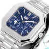 Patek Philippe Cubitus 5822 Blue Dial Watch Stainless Steel Bracelet