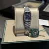 Rolex Square Case Quartz Watch 24mm Leather Strap
