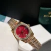 Rolex Black Dial Quartz Watch 31mm Diamond-Set SKU ROLEX0023