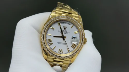 Rolex Day-Date Watch 40mm Stainless Steel Bracelet