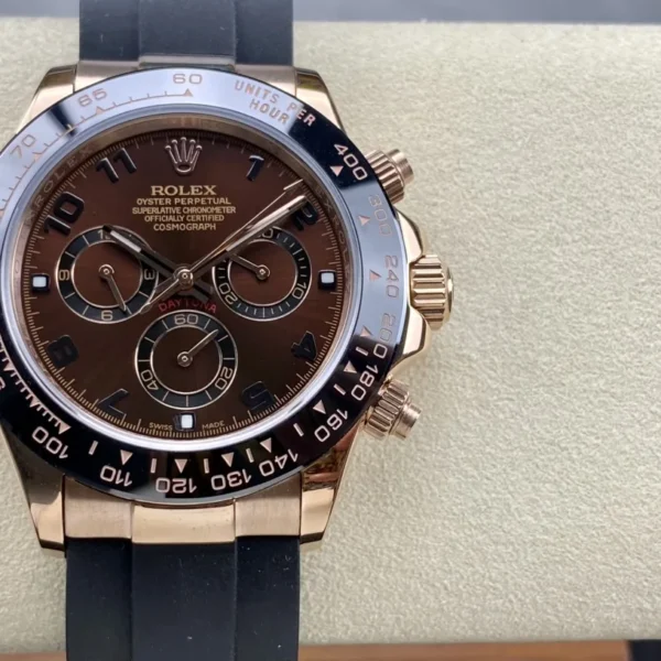 Rolex Cosmograph Daytona Automatic Watch 40mm Rubber Strap