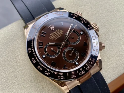 Rolex Cosmograph Daytona Automatic Watch 40mm Rubber Strap
