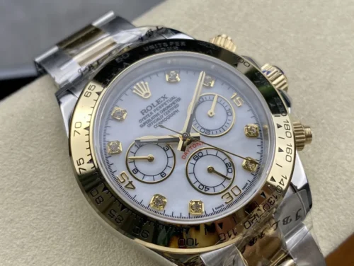 Rolex Cosmograph Daytona Luminous Dial Automatic Watch 40mm Rubber Strap