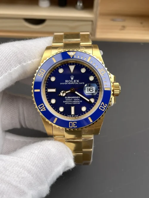 Rolex Submariner Gold-Tone Watch 41mm