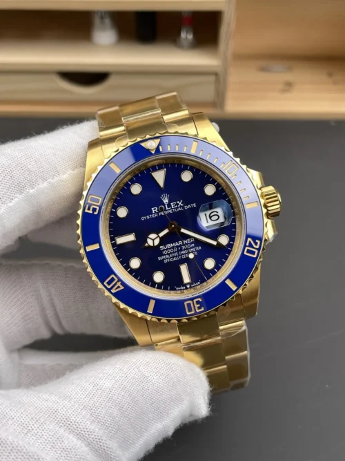 Rolex Submariner Gold-Tone Watch 41mm