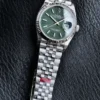 Rolex Datejust Green Dial Automatic Watch Luminous Dial
