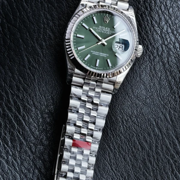 Rolex Datejust Green Dial Automatic Watch Luminous Dial