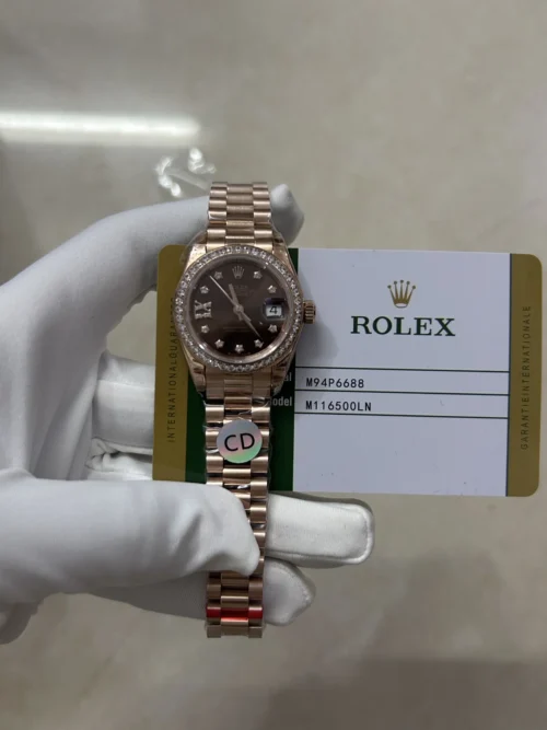 Rolex Women's Rose Gold-Tone Automatic Watch 31mm