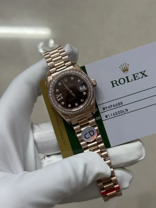 Rolex Women's Rose Gold-Tone Automatic Watch 31mm