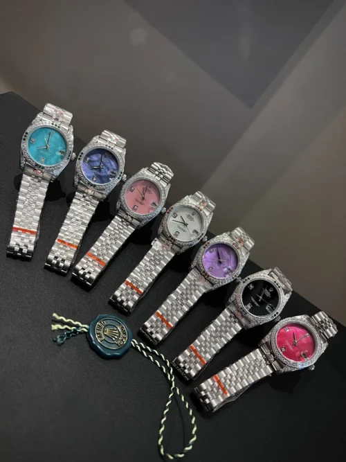 Rolex Women's Diamond-Set Watch Stainless Steel Bracelet SKU ROLEX0185