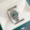 Rolex Datejust Women's Green Dial Watch 31mm Diamond-Set