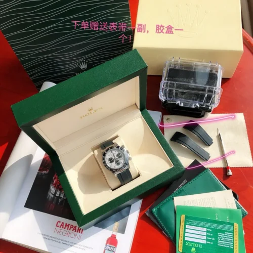 Rolex Cosmograph Daytona Watch Rubber Strap