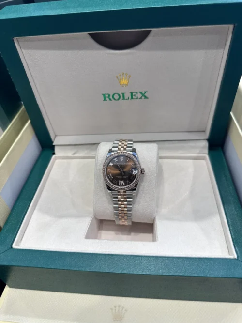 Rolex Datejust m278381rbr-0006 Women's Rose Gold-Tone Automatic Watch 31mm