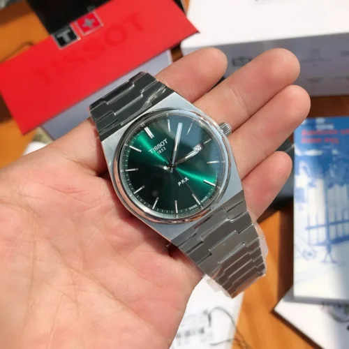 Tissot Green Dial Watch Tonneau Case SKU TISSOT0021