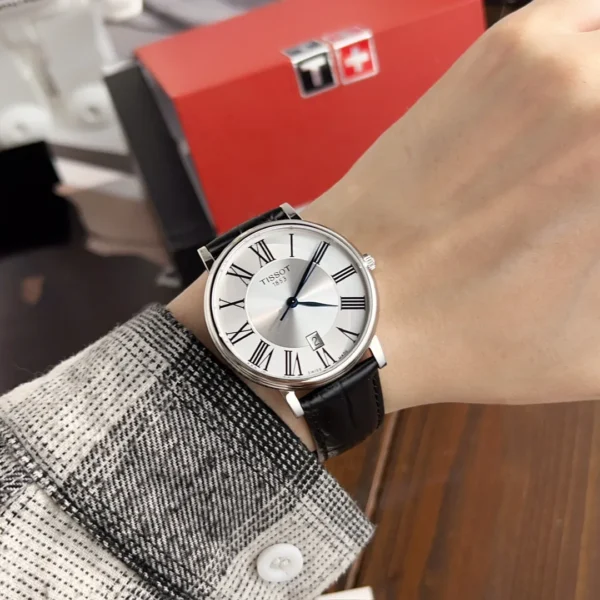 TISSOT0037-01 Tissot Carson T122 Couple Slim Case Quartz Watch SKU TISSOT0037